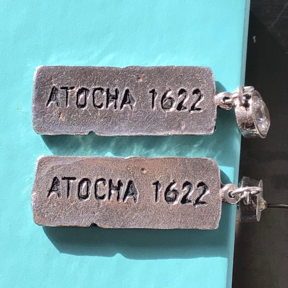 Vintage Atocha 925 Silver Dangle Bar Post Earrings - Picture 7 of 7